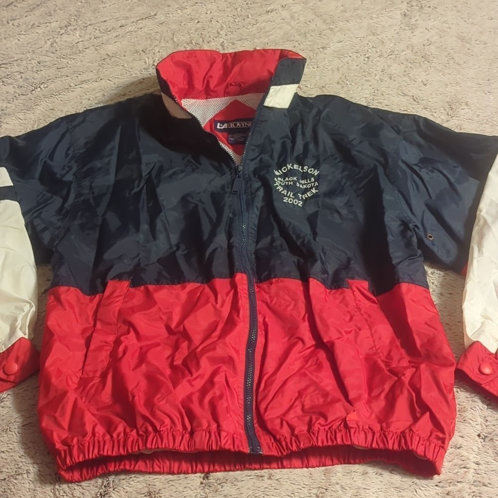 LA Loving Windbreaker Water-Resistant Raincoat with Hide Away Hood Collar